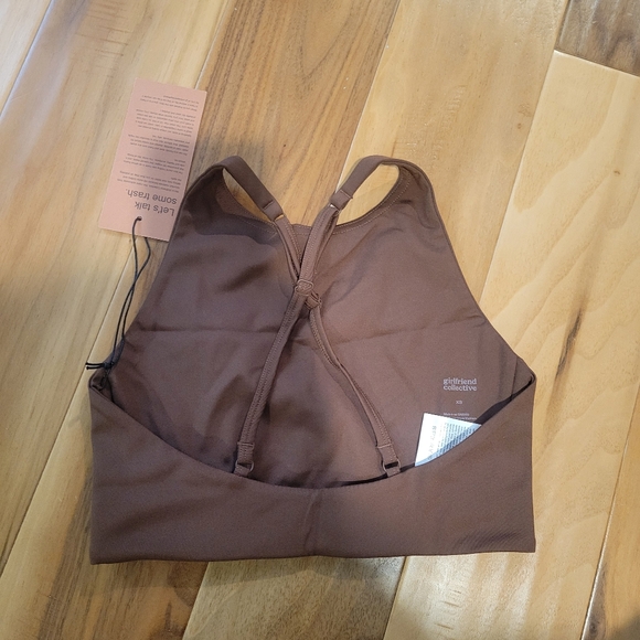 Girlfriend Collective Brown Sports Bra - Picture 9 of 10